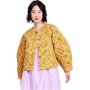 Kika Vargas Mum Floral Quilted Jacket Size 1X
